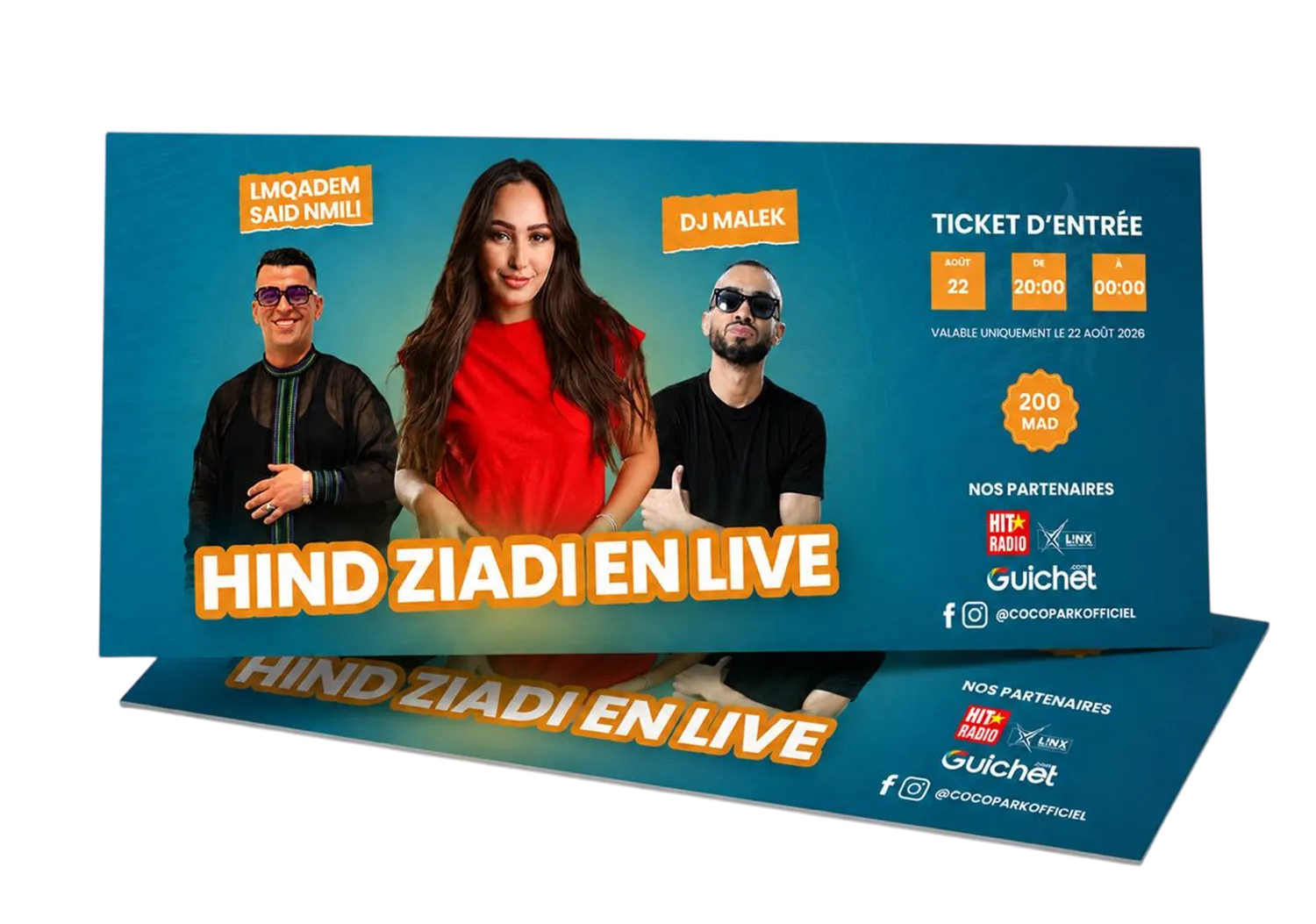 Pass Entrée — Hind Ziad Live 22 août