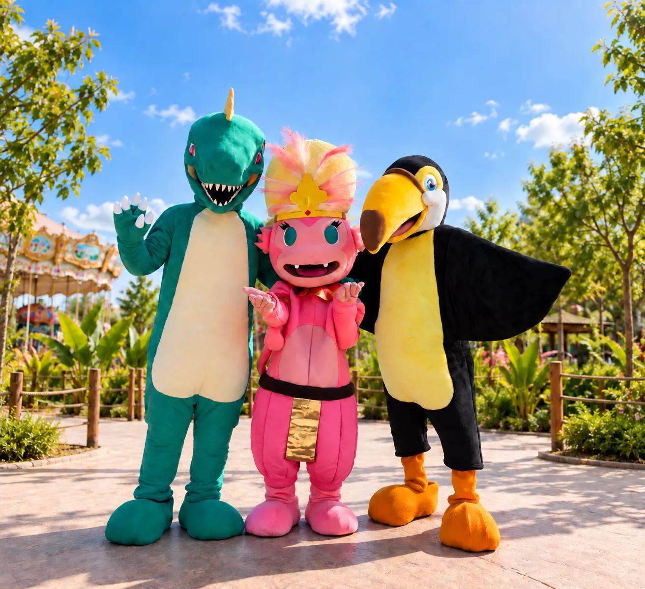 Cocoya, Tony et Rex le tyrannosaure