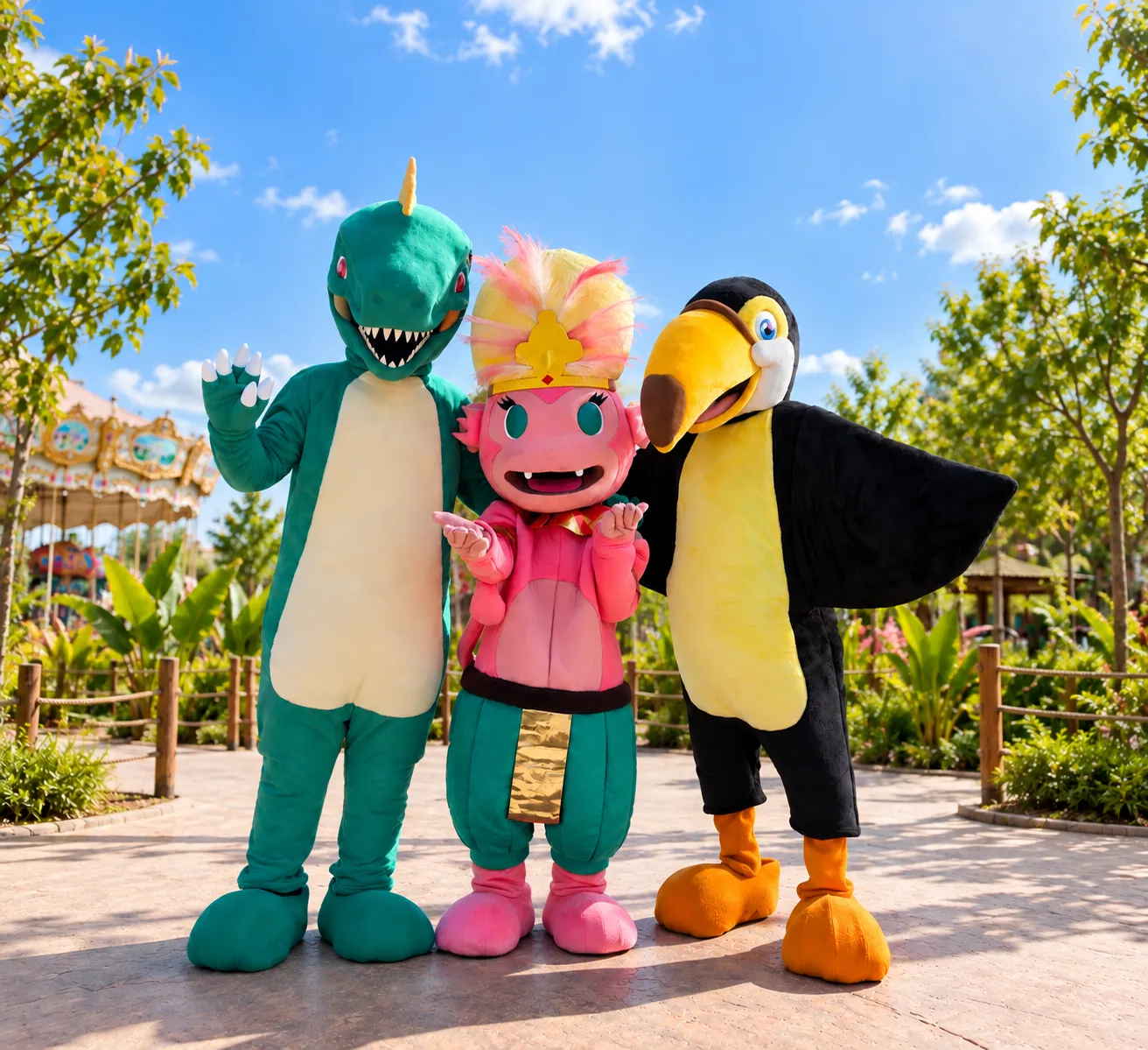Cocoya, Tony et Rex le tyrannosaure